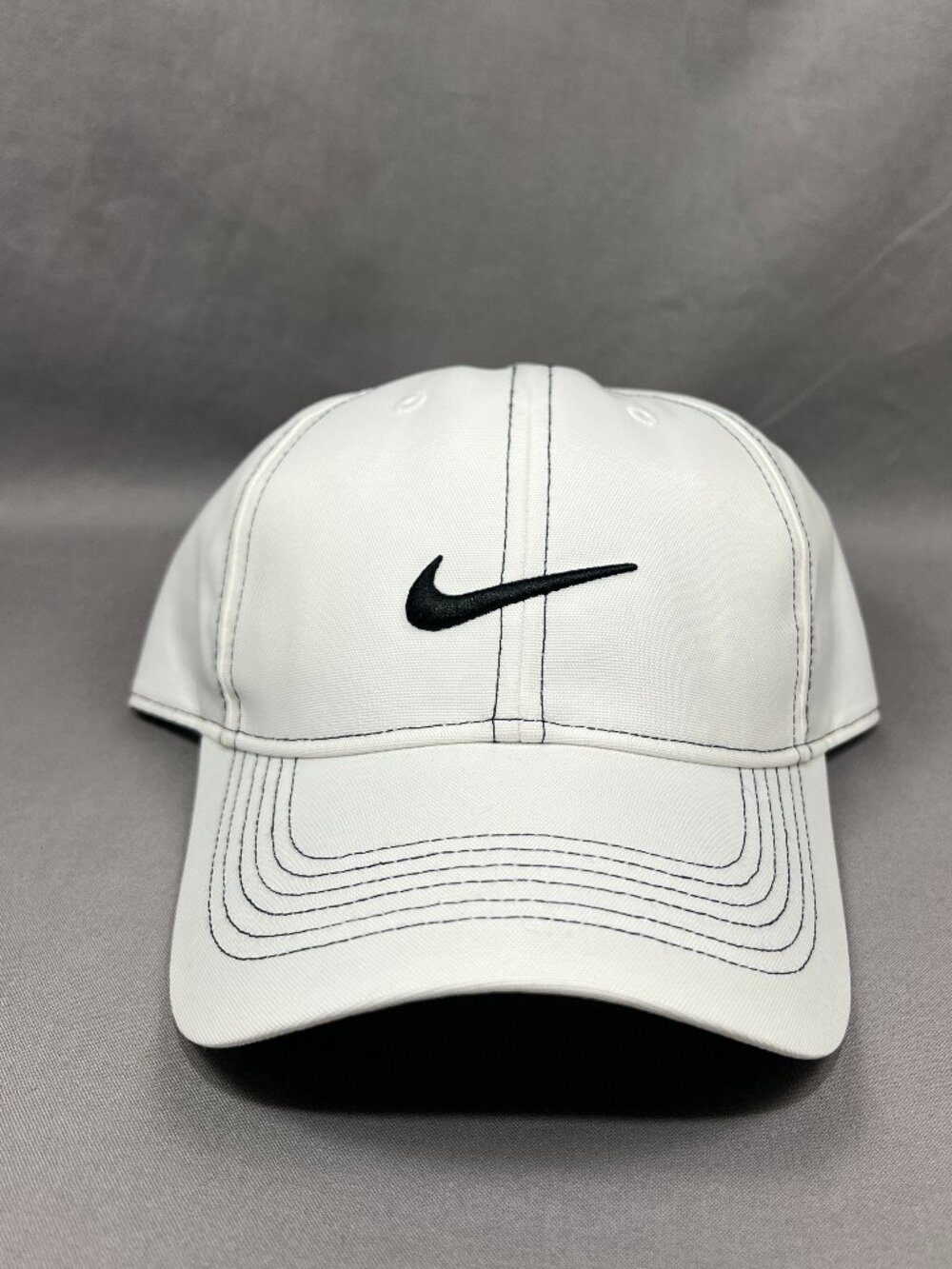 Nike Heritage86 Dri Fit Strapback Hat White Adjustable Swoosh Outdoor Golf Mens - Picture 8 of 15
